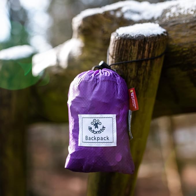 4Monster Hiking Daypack,Water Resistant Lightweight Packable Backpack for Travel Camping Outdoor