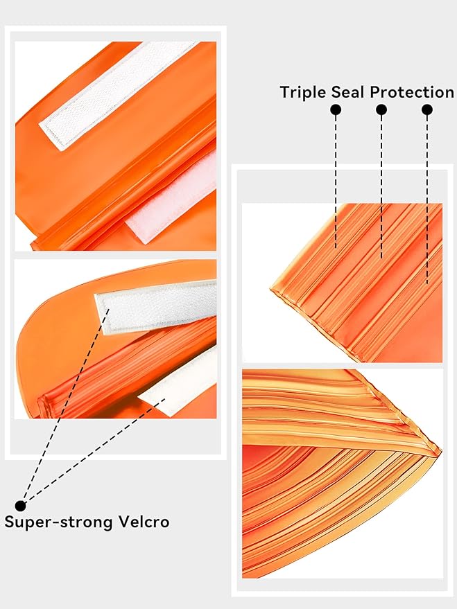 HEETA Waterproof Fanny Pack, Waterproof Pouch Dry Bag 2/3/4 Pack for Phone, Adjustable Waist Strap and Screen Touch Sensitive for Swimming Kayaking Boating Beach Fishing Diving Surfing Accessories