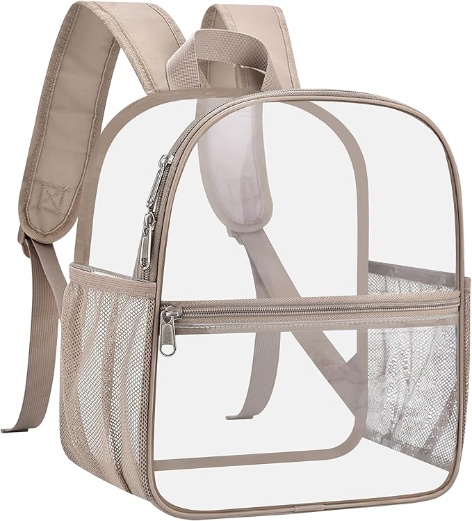 USPECLARE Clear Backpack for Stadium Approved 12×6×12, Water proof Clear Bag for Stadium Events and Concert Work Sport Event