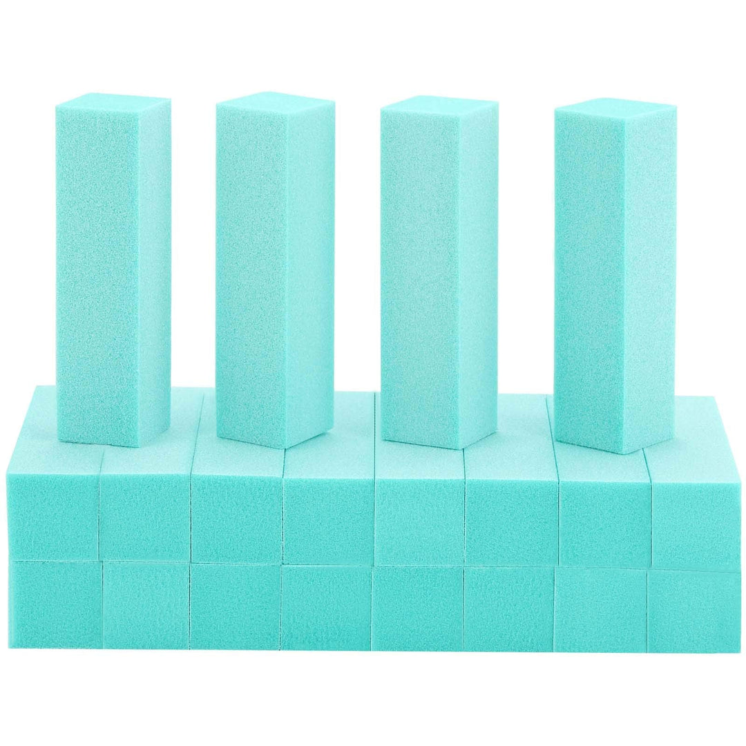20 Pack Nail Buffers Blocks Sanding Buffing Nail Files Pedicure Manicure Tool 60/100 Grit (Green)