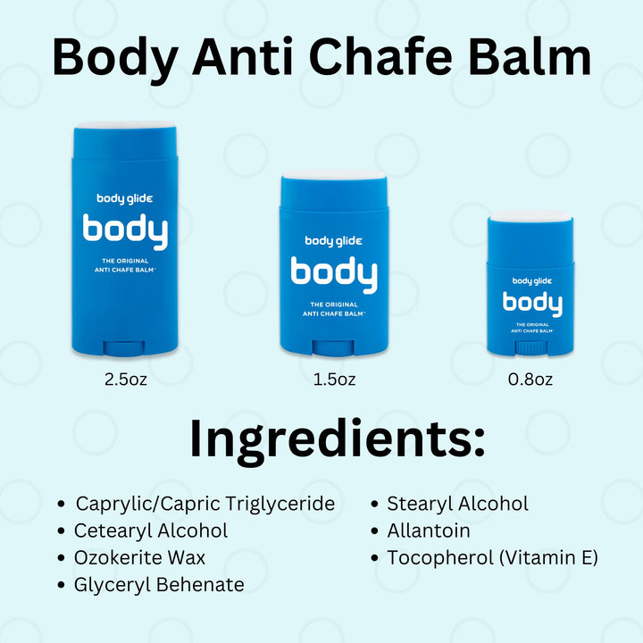 Body Glide Original Anti Chafe Balm | No Chafing Stick | Prevent Arm, Chest, Butt, Thigh, Ball Chafing & Irritation | Trusted Skin Protection Since 1996 |1.5oz