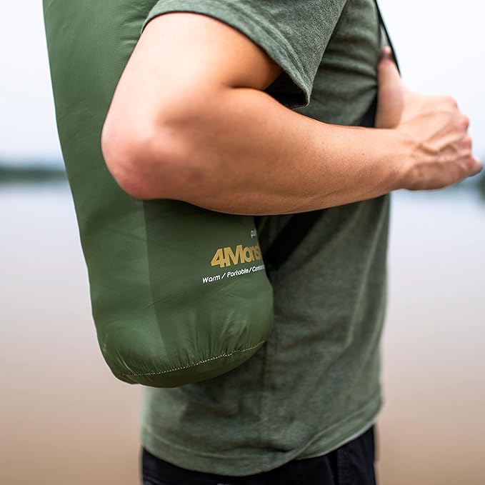 4Monster Double Puffy Camping Blanket - Extra Puffy Outdoor Blanket, Portable, Lightweight and Warm,Insulated Camping Quilt for Outdoors, Travel, Stadium, Festivals, Beach, Hammock