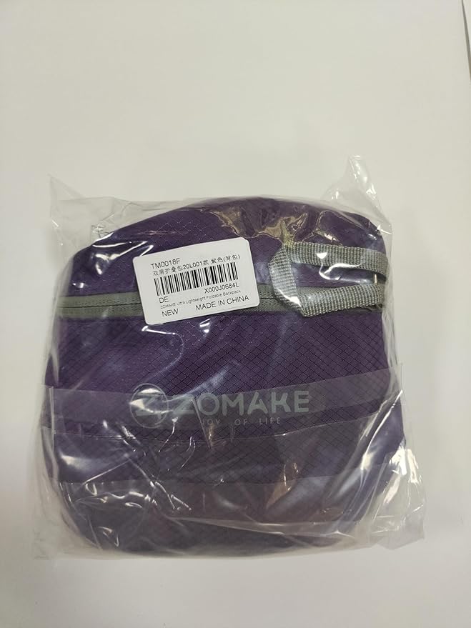 ZOMAKE Ultra Lightweight Hiking Backpack 20L, Packable Small Backpacks Water Resistant Daypack for Women Men(Purple)