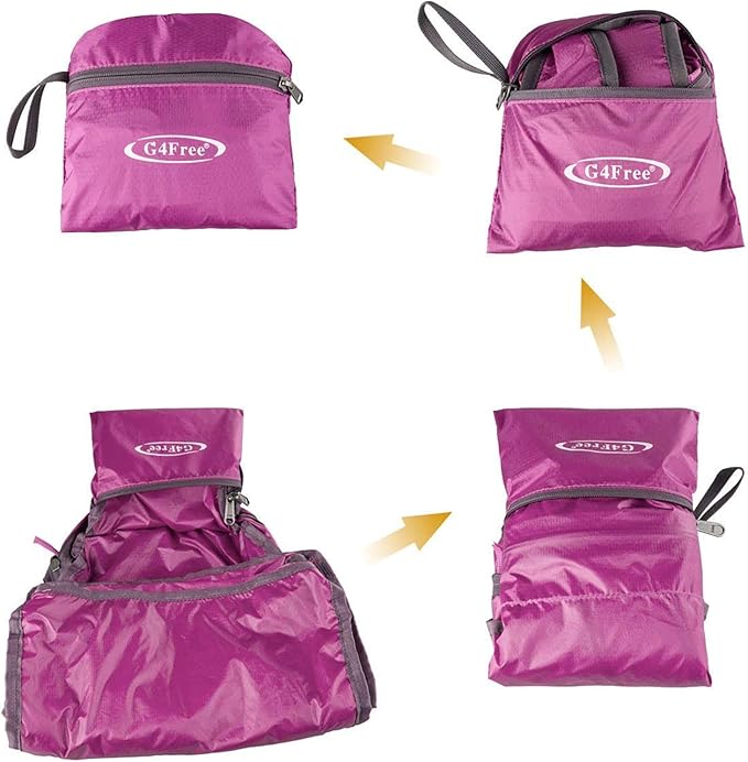 G4Free 20L Lightweight Packable Backpack Travel Hiking Daypack Foldable Backpack for Men Women