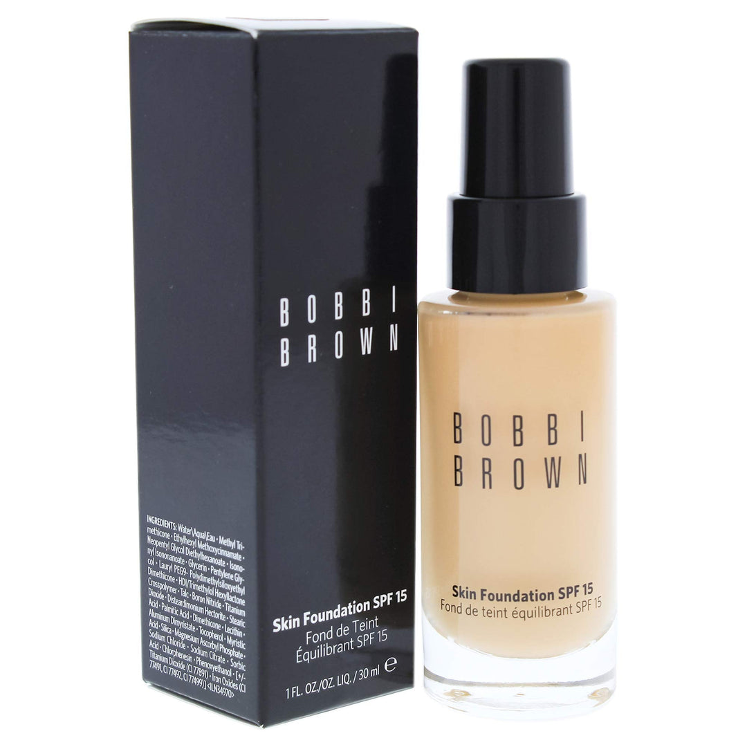Bobbi Brown Skin Foundation SPF 15, 4.25 Natural Tan for Women, 1 Ounce