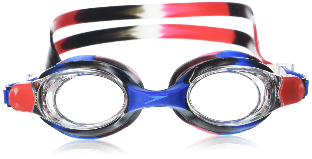 Speedo Unisex-Child Swim Goggles Skoogle Ages 3 - 8,Red/White/Blue
