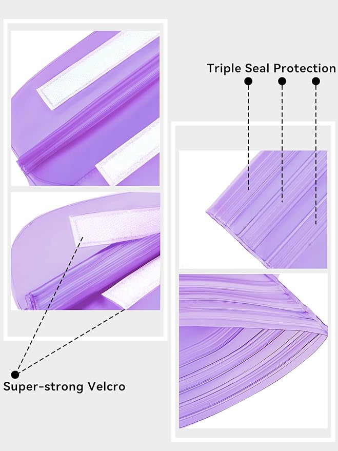 HEETA Waterproof Fanny Pack, Waterproof Pouch Dry Bag 2/3/4 Pack for Phone, Adjustable Waist Strap and Screen Touch Sensitive for Swimming Kayaking Boating Beach Fishing Diving Surfing Accessories