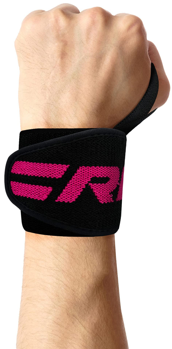 RDX Wrist Wraps for Weightlifting (Pair), IPL USPA Approved, Elasticated 18” Cotton Straps Support with Thumb Loop, Gym Wrap for Weight Lifting Powerlifting Competition Strength Training Bodybuilding