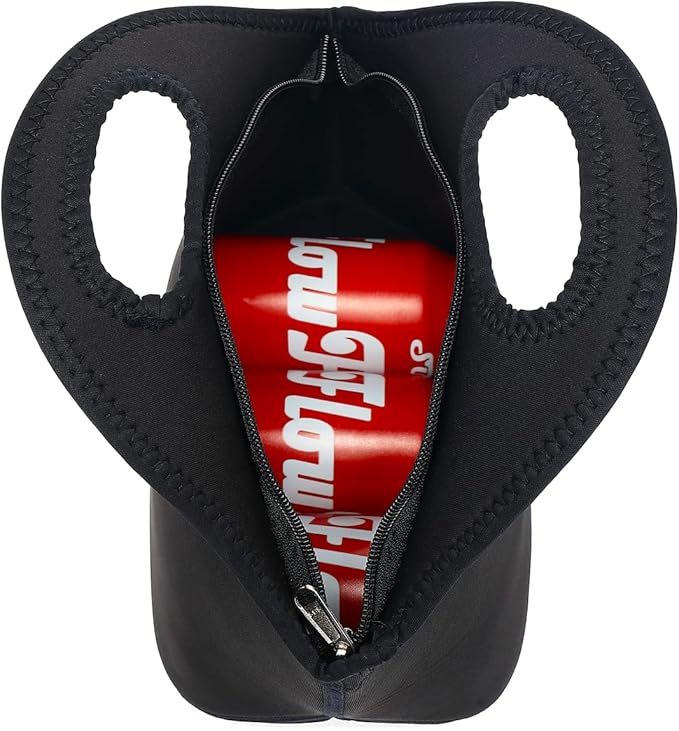 FlowFly Neoprene kids Lunch box Insulated Soft Bag Mini Cooler Thermal Meal Tote Kit for Boys, Girls,Men,Women,School,Work, Office,Black