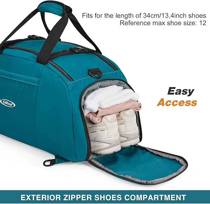 G4Free 40L 3-Way Duffle Bag Backpack Gym Bag for Men Women Sports Duffel Bag with Shoe Compartment Travel Backpack Luggage
