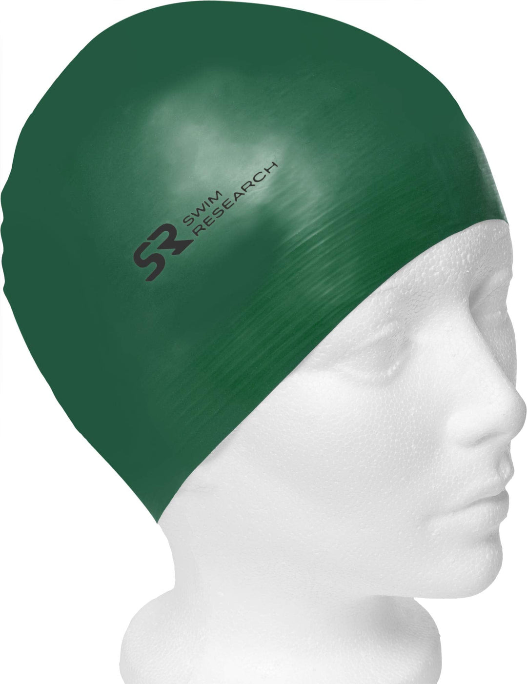 Swim Research Durable Solid Latex Swim Cap (Green-3PK)