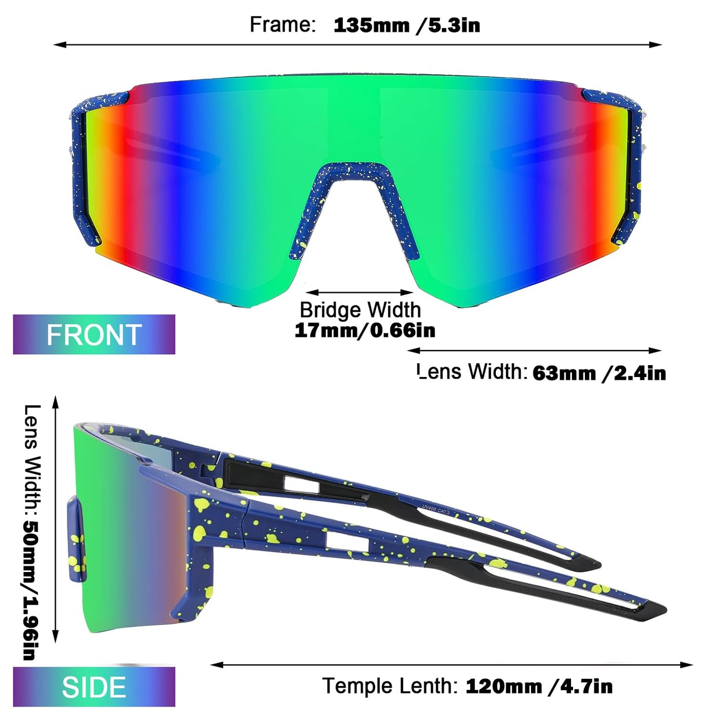 Youth Baseball Sunglasses For Boys Girls,UV400 Kids Sports Sunglasses,Cycling glasse Running Golf