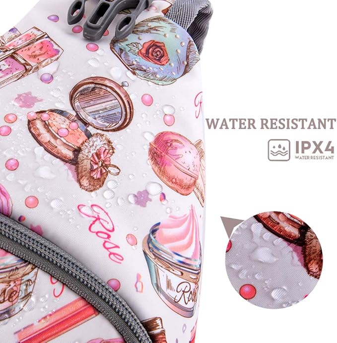 ZOMAKE Sling Bag for Women Men, Small Crossbody Sling Backpack, Mini Water Resistant Shoulder Daypack for Travel, Anti Thief Chest Bag for Hiking, Sports(Cosmetic White)