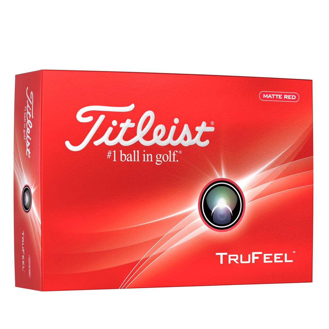 Titleist TruFeel Golf Balls, Matte Red (One Dozen)