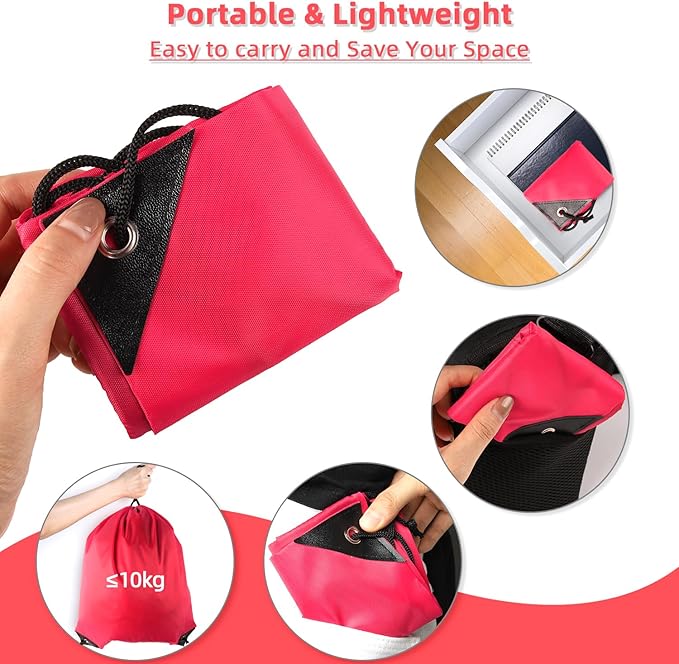 GoodtoU Drawstring Backpacks, 100 Pieces Nylon Backpack Cinch Sack Drawstring Gym Bag for Sport, Traveling, Team (Cherry)