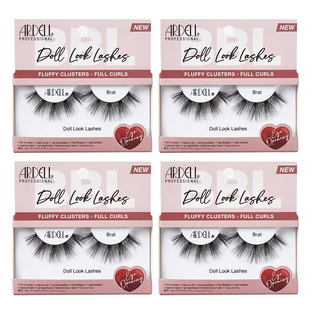 Ardell Doll Look Lashes Brat, 4 Pack