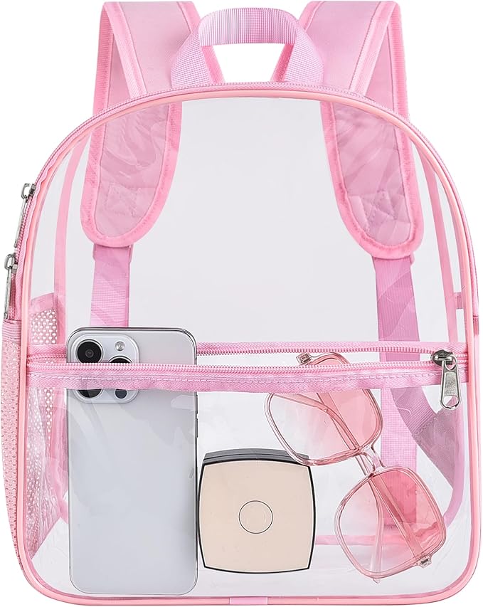 USPECLARE Clear Backpack for Stadium Approved 12×6×12, Water proof Clear Bag for Stadium Events and Concert Work Sport Event