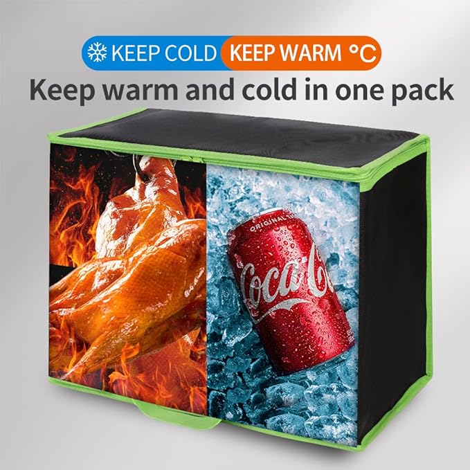 Insulated Reusable Grocery Shopping Bags, 4 Packs