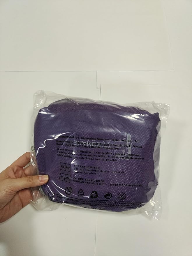 ZOMAKE Lightweight Packable Backpack 30L - Foldable Hiking Backpacks Water Resistant Compact Folding Daypack for Travel(Purple)