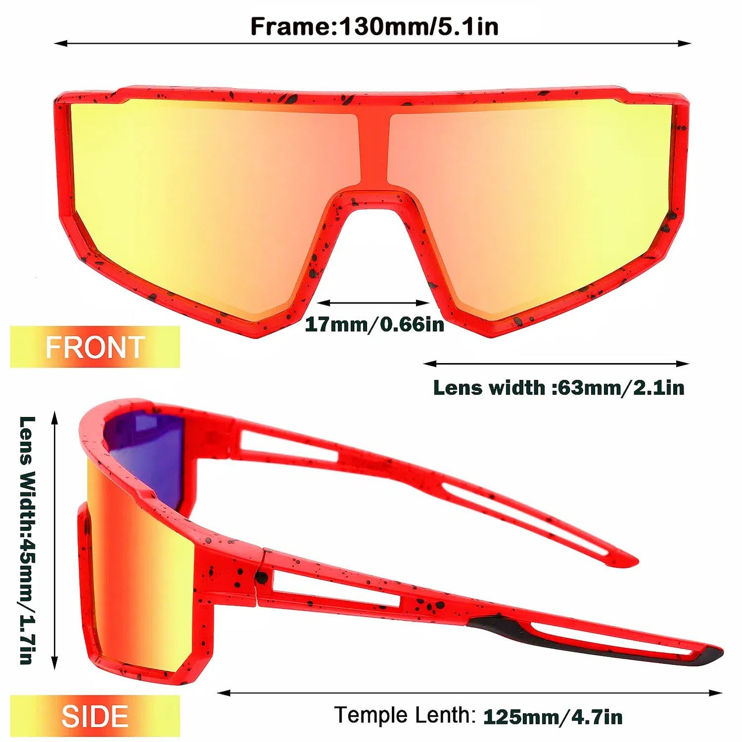 Youth Baseball Sunglasses For Boys Girls,UV400 Kids Sports Sunglasses,Cycling glasse Running Golf