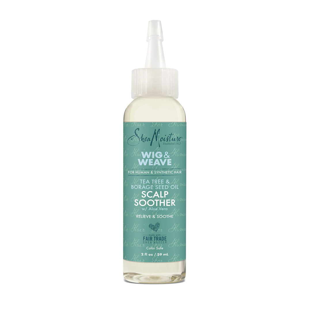 Sheamoisture Scalp Soother Oil Serum For Wig And Weave Tea Tree And Borage Seed Oil Paraben Free Scalp Treatment, 2 Ounce