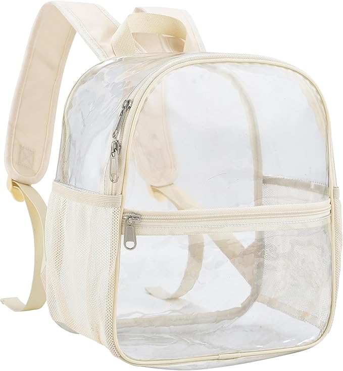 USPECLARE Clear Backpack for Stadium Approved 12×6×12, Water proof Clear Bag for Stadium Events and Concert Work Sport Event