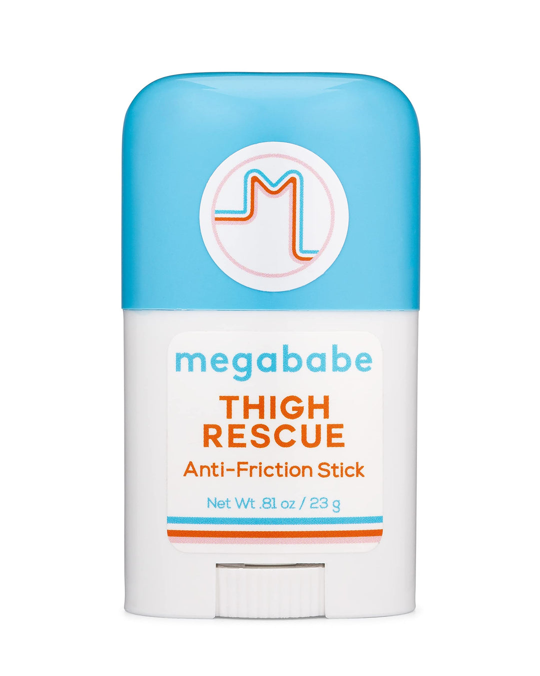 Megababe Thigh Rescue Anti-Chafe Stick Travel Size | Prevents Skin Chafe & Irritation | 0.81 Ounce (Pack of 2)