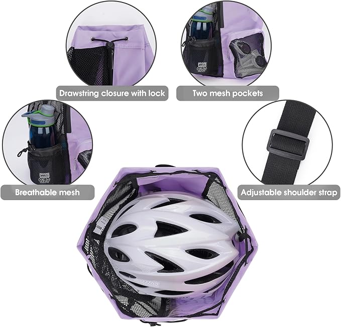 WANDF Swim Bag Mesh Drawstring Backpack with Wet Pocket for Swimming, Gym, and Workout Gear