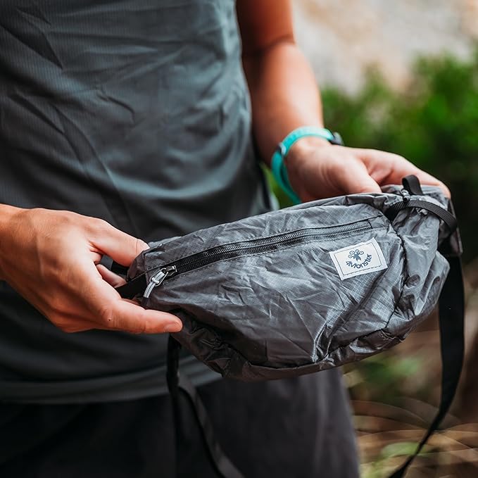 4Monster Hiking Waist Packs Portable,Water Resistant Fanny Bag with Adjustable Strap,Lightweight Crossbody Chest Bag Slim Bag