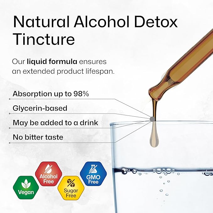 BIO KRAUTER Alcohol Detox Tincture 2 Fl. Oz. & Uric Acid Support Tincture 4 Fl. Oz.