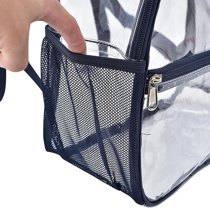 USPECLARE Clear Backpack for Stadium Approved 12×6×12, Water proof Clear Bag for Stadium Events and Concert Work Sport Event