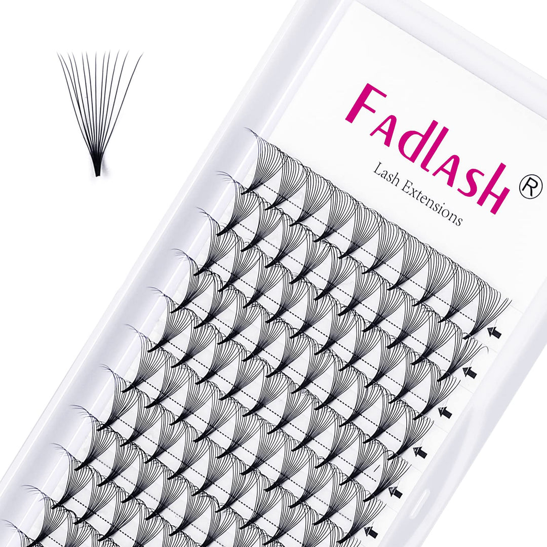 Volume Lash Extensions 0.07 12D Premade Fans D Curl Pro Ponit Middle Stem Premade Volume Fans Eyelash Extensions Pre Made Lash F