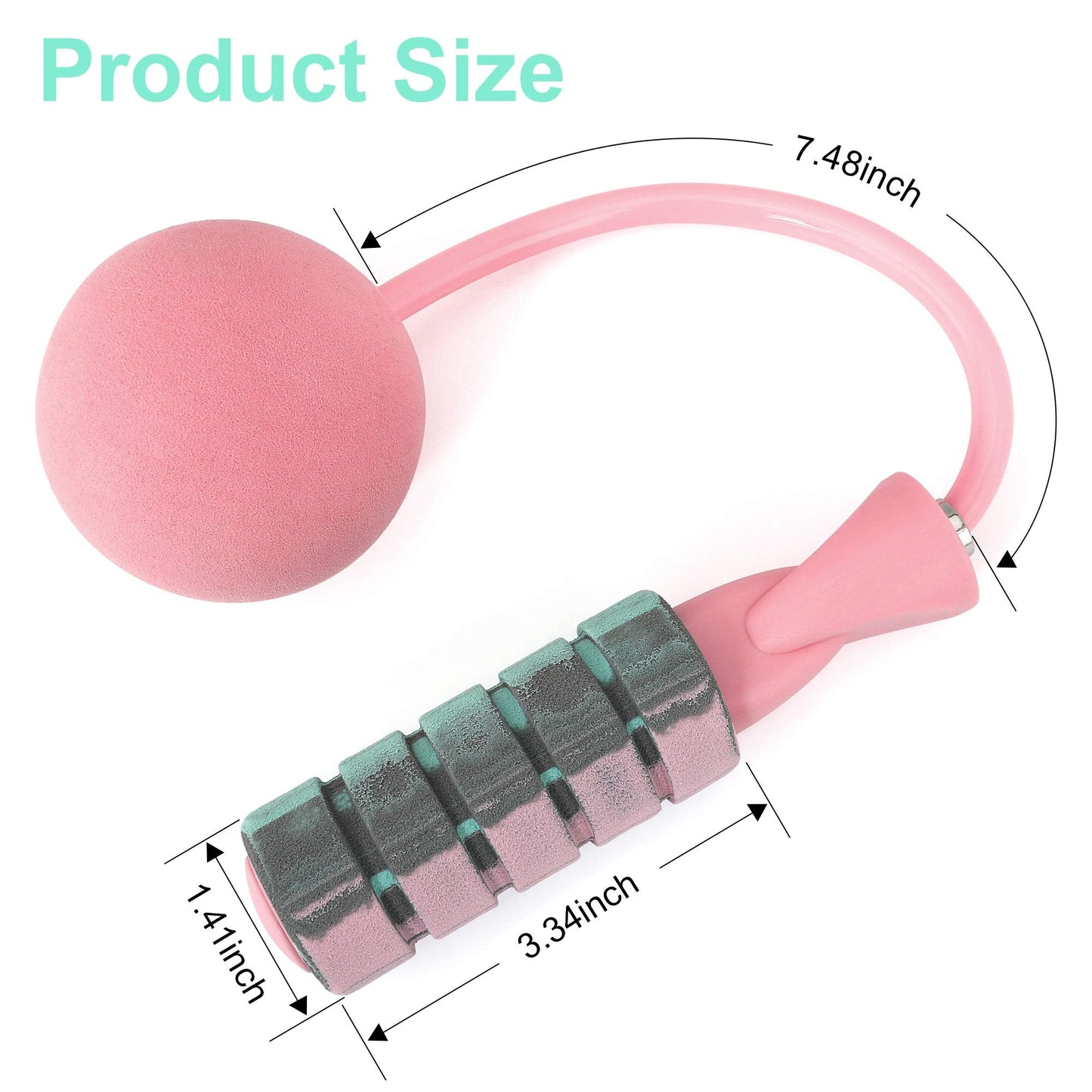 APLUGTEK Jump Rope, Training Ropeless Skipping Rope for Fitness, Adjustable Weighted Cordless Jump Rope for Men Women Kids