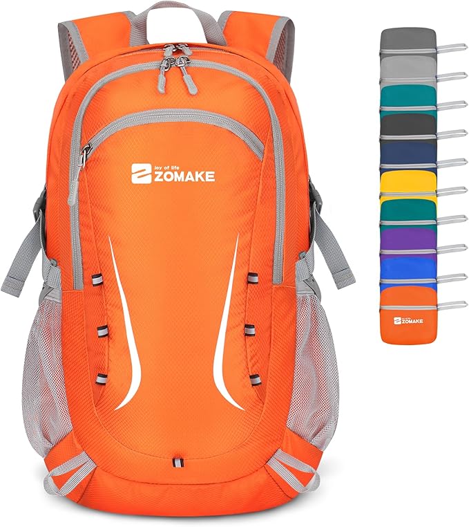 ZOMAKE Lightweight Packable Backpack 35L, Foldable Backpacks Water Resistant Collapsible Light Daypack for Hiking