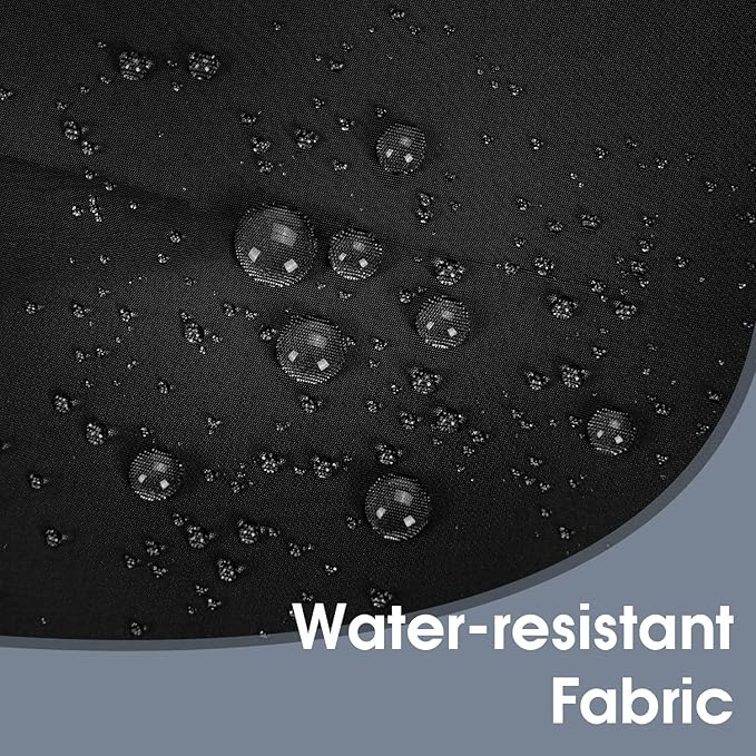 WANDF Drawstring Backpack Sports Gym Bag with Shoulder Pads Water Resistant String Bag Cinch Bag for Women Men (Black)