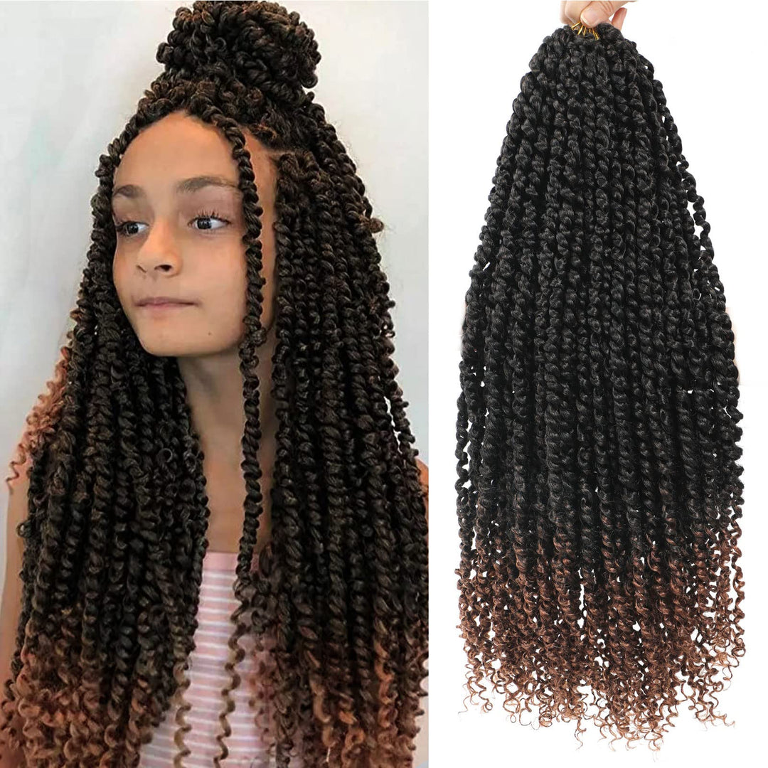 9 Packs Passion Twist Crochet Hair 18 Inch Pre-Twisted Passion Twist Hair Pre Looped Crochet Passion Twist Hair Bohemian Passion