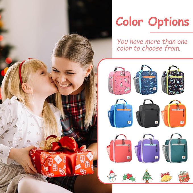 Lunch Box Kids,Premium Insulated Lunch Bag for Girls Boys,Soft Bag Mini Cooler Back to School Thermal Reusable Lunch Bag for Work School Picnic (Star Rainbow)