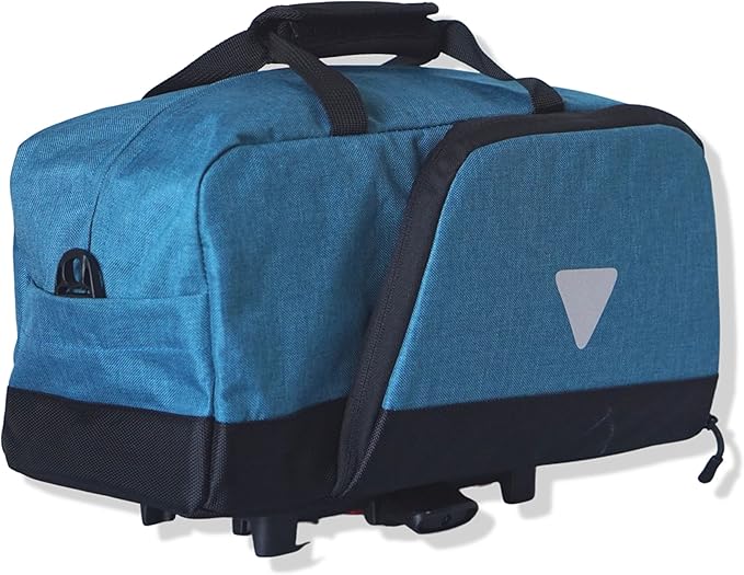 Vincita Nash Bike Trunk Bag - Universal Quick-release Fit All Rear Racks With Expandable Panniers And Waterproof Rain Cover, Large Capacity - Bicycle Commuter Bag Suitable For All Bicycles