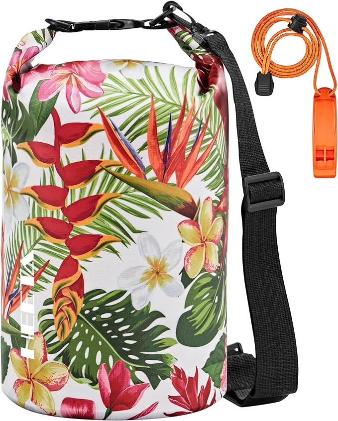 HEETA Waterproof Dry Bag for Women Men(Upgraded Version) 5L/10L/20L/30L/40L Roll Top Lightweight Dry Storage Bag Backpack with Emergency Whistle for Travel, Swimming, Boating, Kayaking, Camping, Beach