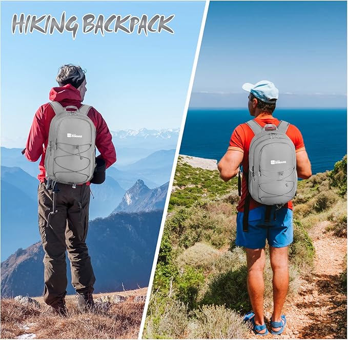 ZOMAKE Lightweight Packable Backpack 28L, Foldable Backpacks Water Resistant Collapsible Day Bag Light Daypack for Hiking