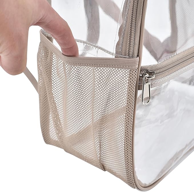 USPECLARE Clear Backpack for Stadium Approved 12×6×12, Water proof Clear Bag for Stadium Events and Concert Work Sport Event