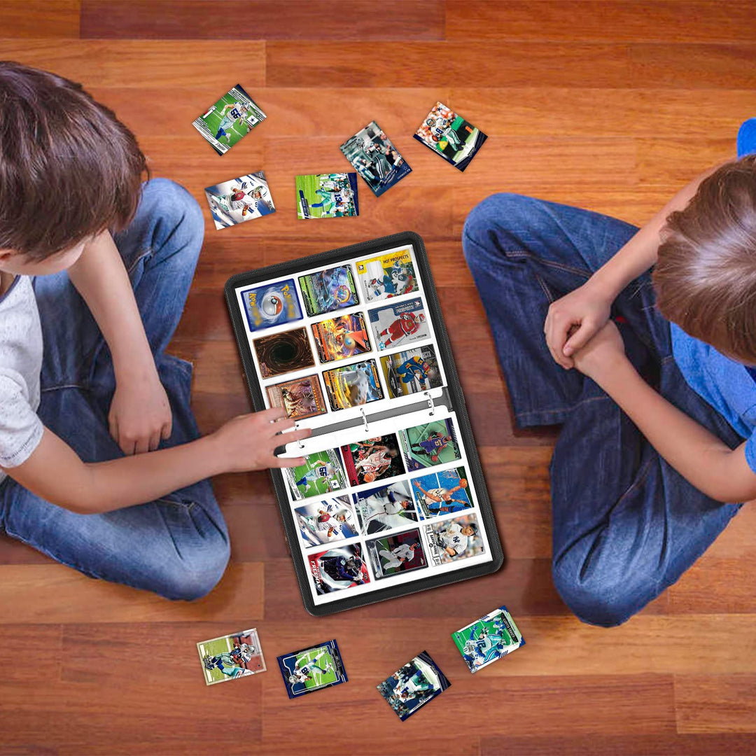 HESPLUS Football Card Binder Compatible with Football Card, Baseball Card, Trading Card, MTG and Other TCG, Fits 900 Cards with 50 Removable Pages, Card Holder Collector for Standard Size Card