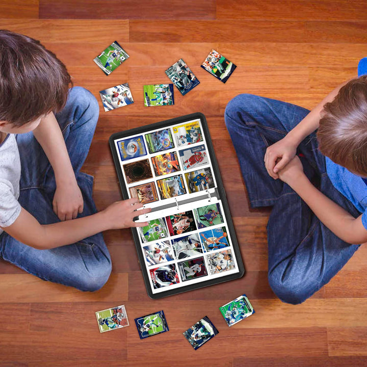 HESPLUS Football Card Binder Compatible with Football Card, Baseball Card, Trading Card, MTG and Other TCG, Fits 900 Cards with 50 Removable Pages, Card Holder Collector for Standard Size Card