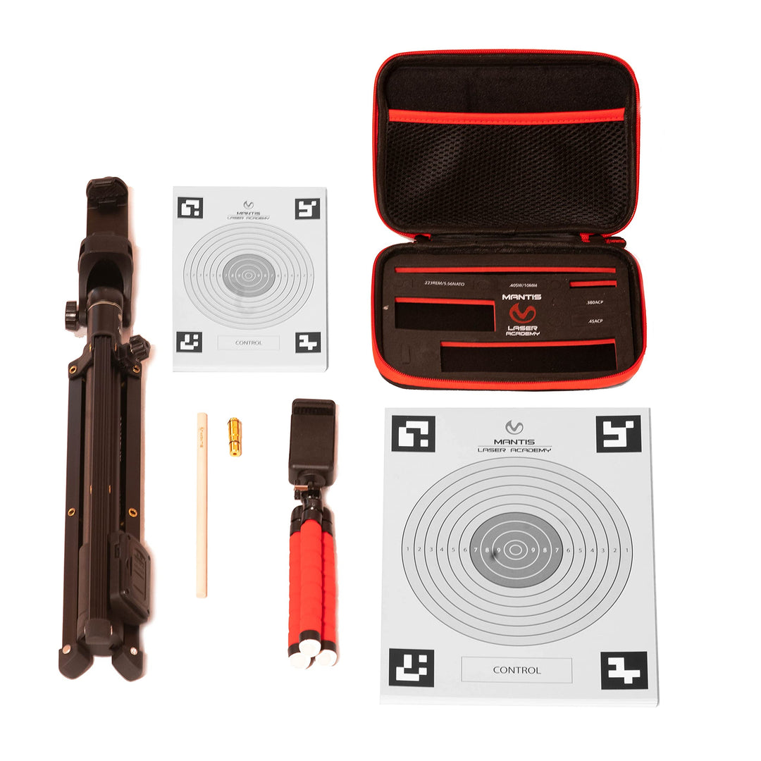 Mantis Laser Academy Training Kit for 40 S&W | Dry Fire Laser Training System for Target Practice | Free App, No Subscription | Includes Laser Training Cartridge | Guided Drills & Real-Time Feedback