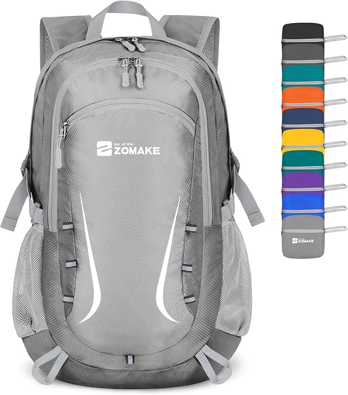ZOMAKE Lightweight Packable Backpack 35L, Foldable Backpacks Water Resistant Collapsible Light Daypack for Hiking