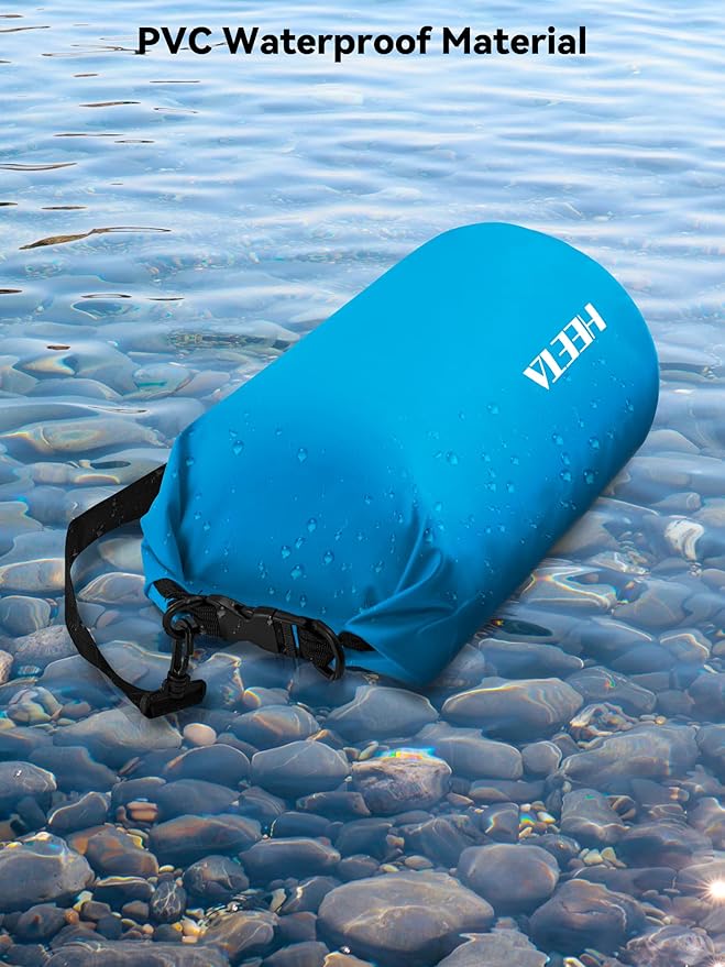 HEETA Waterproof Dry Bag for Women Men(Upgraded Version) 5L/10L/20L/30L/40L Roll Top Lightweight Dry Storage Bag Backpack with Emergency Whistle for Travel, Swimming, Boating, Kayaking, Camping, Beach