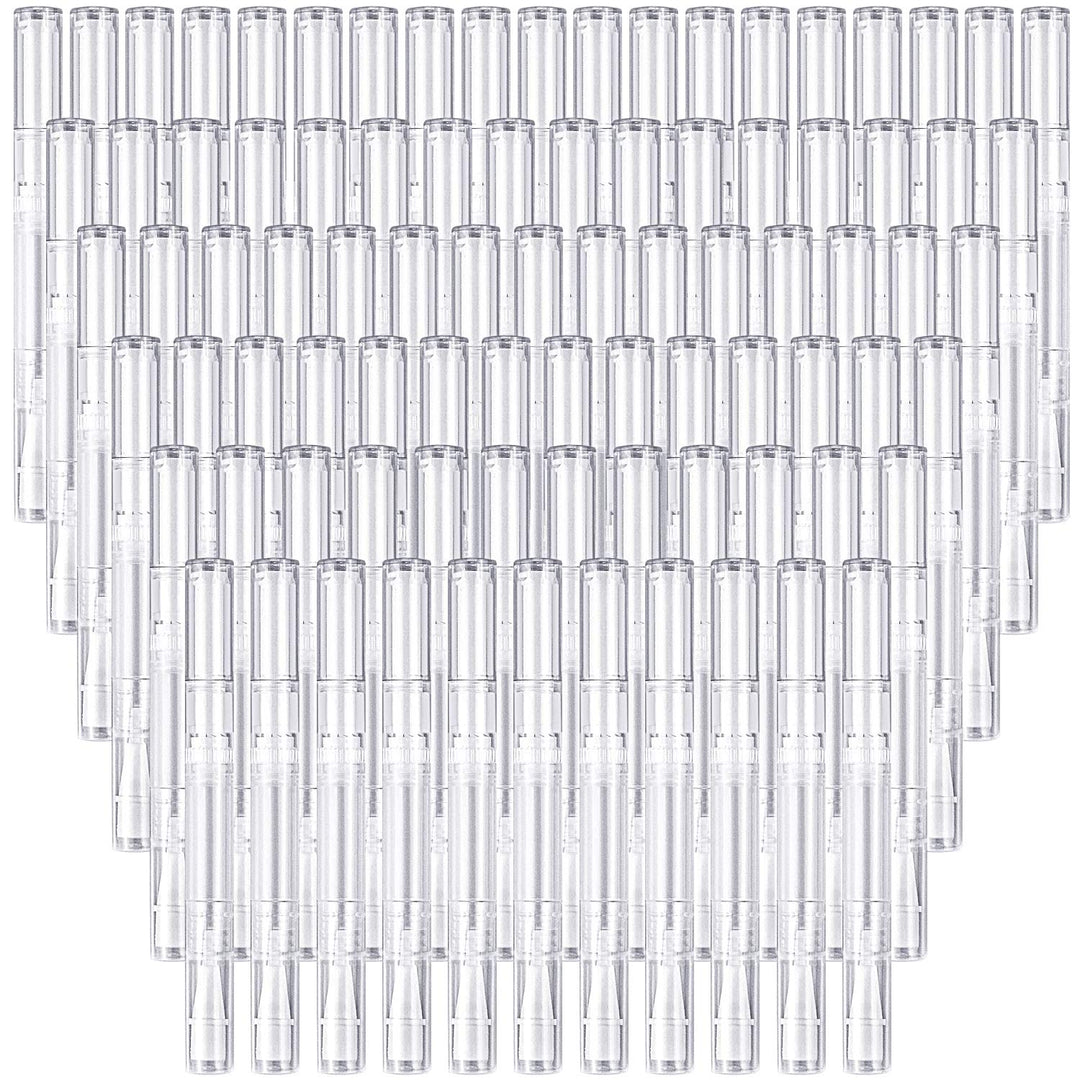 100 Pack 3Ml Transparent Twist Pens Empty Nail Oil Pen Brush, Cuticle Oil Pen Cosmetic Lip Gloss Container Applicators