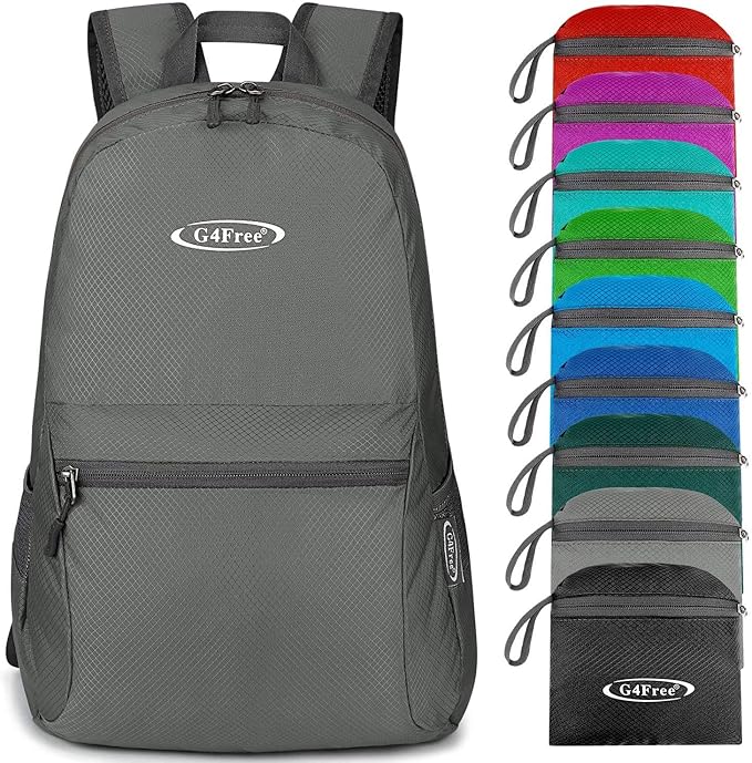 G4Free 20L Lightweight Packable Backpack Travel Hiking Daypack Foldable Backpack for Men Women