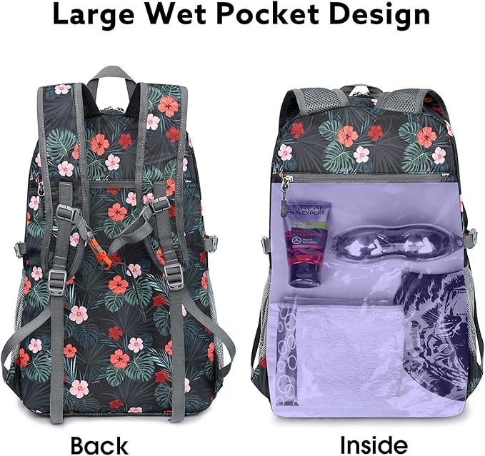 G4Free 40L Lightweight Packable Hiking Backpack, Waterproof Travel Daypack