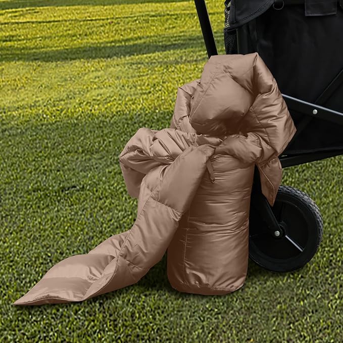 Blue Ridge Home Fashions Down Throw Camping Blanket - Packable Lightweight Down Throw Blanket for Outdoor Travel Hiking Picnic RV, Puffy Warm Blanket 60" x 70" with Carry Bag, 650 Fill Power